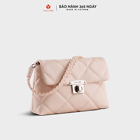 Túi Yuumy ( Thời trang nữ chần chỉ ô vuông cá tính size 24 - Túi đeo vai da Seasand YN255 )