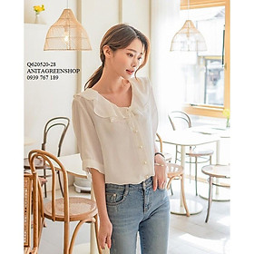 Q620520 ÁO KIỂU NHÚN BÈO