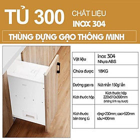 Thùng Gạo Thông Minh Tủ Bếp TG01