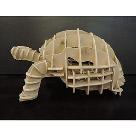Mô hình rùa bằng gỗ lắp ráp trang trí độc đáo