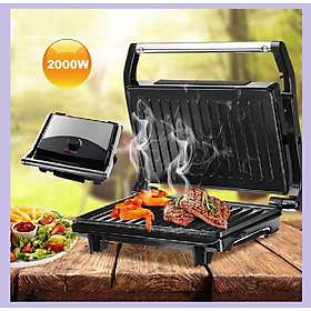 Mua Máy kẹp nướng bánh mì  Máy ép bánh mỳ xúc xích có chỉnh nhiệt 2000W SK-204