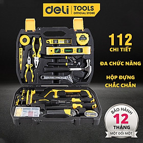 Bộ Dụng Cụ Sửa Chữa Đa Năng 112 Chi Tiết Deli Cao Cấp Chính Hãng - Phù Hợp Cho Mọi Mục Đích Sửa Chữa - DL5965