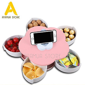 Mua Khay Mứt Hình cánh Hoa Đẹp Mắt Sang Trọng  Khay Mứt 1 Tầng  2 Tầng Xoay Cho Ngày Tết