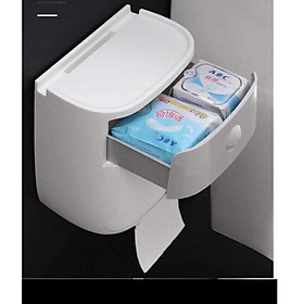Hộp đựng giấy vệ sinh 2in1 có ngăn chống nước