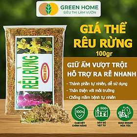 Mua Rêu rừng Greenhome  Newzita  Gói 100gr  Đã Qua Xử Lý  Giá Thể  Giữ Ẩm Tốt  Kháng Khuẩn Tự Nhiên  Trồng Lan  Kiểng Lá