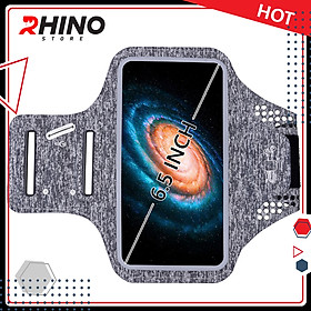 Bao, Túi đựng Điện Thoại tới 6.5 Inch Đeo tay chạy bộ ,Tập thể dục Rhino B101 Kháng nước, chống thấm, có thể cắm tai nghe phù hợp điện thoại Samsung, Iphone, Sony, Xiaomi,... - Hàng chính hãng