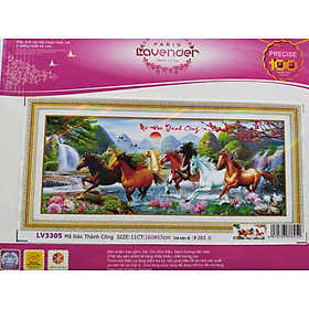 Tranh thêu chữ thập mã đáo thành công LV3305 - 160 x 65 cm - chưa thêu