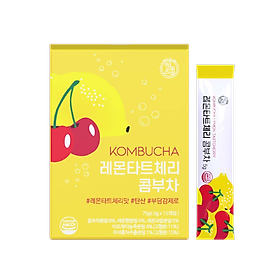 Trà Kombucha Detox Healslab Vị Cherry Chanh Thơm Mát Giải Nhiệt Nhập Khẩu Hàn Quốc