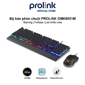Mua Bộ bàn phím chuột Gaming PROLiNK GMK6001M có LED nhiều màu  độ nhạy cao chuyên chơi game Esport - Hàng chính hãng