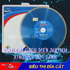 Mua Lưỡi Cắt Gạch 300mm KingTom Ướt Xanh - Chuyên Gạch Bóng Kiếng - Siêu Bén - Ít Hao Gạch