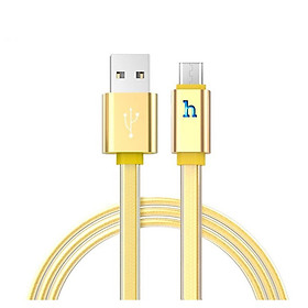 Cáp Sạc Hoco UPL12 Plus Micro USB (dòng máy Oppo F7, Xiaomi Redmi Note 5,Samsung A7...)  Sạc Nhanh 1,2m - Giao Màu Ngẫu Nhiên - Hàng Nhập Khẩu