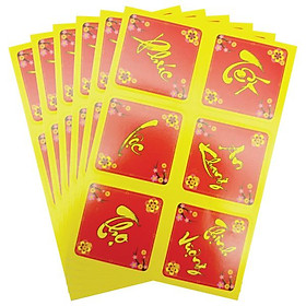 Mua Bộ 6 Tấm Sticker Trang Trí Tết - Teenage 02