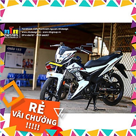 Tem Rời Sonic Mẫu Chữ Tàu 150R Đen Trắng Đỏ