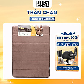 Mua Thảm lau chân Lebenlang LBL8181 thấm hút nước đế cao su chống trơn trượt phòng tắm - hàng chính hãng
