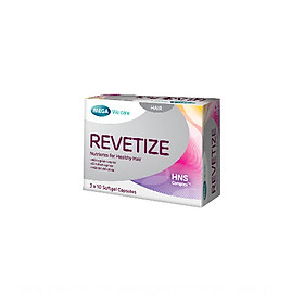 Revetize - Viên uống hỗ trợ mọc tóc và giảm rụng tóc giúp bạn cung cấp dưỡng chất cho mái tóc, hỗ trợ giảm rụng tóc đồng thời kích thích mọc tóc giúp bạn có mái tóc chắc khỏe và bóng đẹp