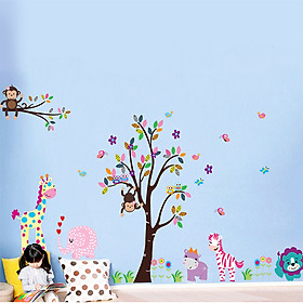 Mua Decal Dán Tường Vườn Thú 6 Binbin EB49 (170 x 150 cm)