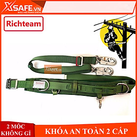 Dây đai an toàn điện lực Richteam - 2 móc thép