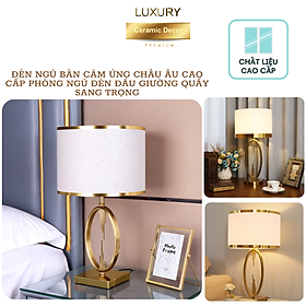 Mua Đèn Ngủ Bàn Cảm Ứng Châu Âu Cao Cấp Phòng Ngủ Đèn Đầu Giường Quầy Sang Trọng DECOR LUXURY - Hàng Nhập Khẩu