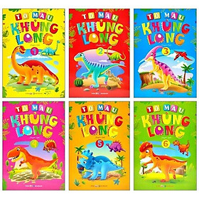 Bộ Sách Tô Màu Khủng Long (Bộ 6 Cuốn) (Tái Bản 2023)