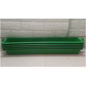 5 Máng/Khay Ăn, Uống, Phụ Kiện Nuôi Gà, Chim, Chim Cút Kích Thước 65x12.5x7Cm