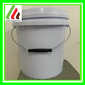 Mua Xô/thùng nhựa trắng 10L An Thiên chất lượng dày dặn chắc chắn - an toàn - khớp nắp thông minh