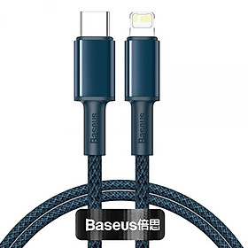 Cáp sạc nhanh PD 20W Baseus LV878 chân Type-C sang Lightning dây nylon siêu bền dài 1M cho iPhone/iPad ( 3 màu ) - Hàng chính hãng