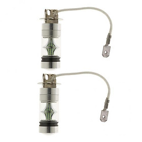 2-3pack 2pcs H3 8000K 100W High Power LED Foglights Daytime Running Bulbs Ice