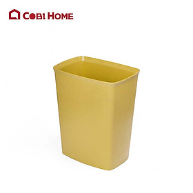 Mua Thùng rác nhựa chống cháy hình vuông 7L - màu xám và vàng