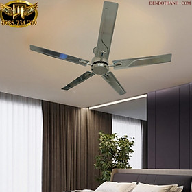Mua Quạt trần hiện đại phòng khách 5 cánh đươn giản êm gió thoáng mát điều khiển từ xa QTD