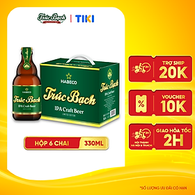 Bia Trúc Bạch IPA Craft - Hộp 6 chai 330ml