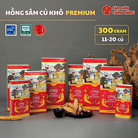 Hồng sâm khô nguyên củ Daedong Korea 6 năm tuổi - Korean Red Ginseng 6 Years Premium (300 Grams 11-20 củ sâm)