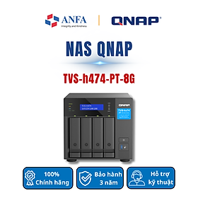 Mua Thiết bị lưu trữ Nas QNAP  Model:TVS-h474-PT-8G-Hàng chính hãng