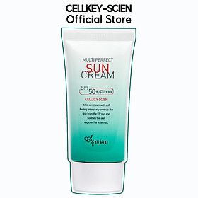 Hình ảnh Kem Chống Nắng Tế Bào Gốc Kiềm Dầu Chống Nhăn Dưỡng Ẩm Trắng Da Cellkey-Scien Multi Perfect Sun Cream SPF50+PA+++ (50ml)