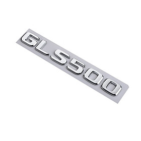 Decal tem chữ GLE450 , GLS450 và GLS500 dán đuôi xe ô tô Mercedes - Chất liệu: Nhựa ABS cao cấp - Màu sắc: Bạc