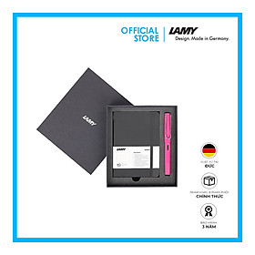 Hình ảnh Gift Set Lamy Notebook A6 Softcover Black + Lamy Safari Pink - GSA6-SA003