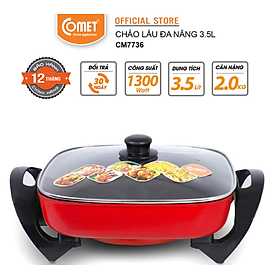 Chảo lẩu đa năng Comet CM7736 - Hàng chính hãng