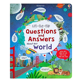 [Download Sách] Sách tương tác tiếng Anh - Usborne Lift-the-flap Questions & Answers about Our World