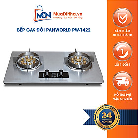 Mua Bếp gas đôi Panworld PW-1422 lắp đặt âm hoặc dương với 9 đầu đốt kèm tính năng hẹn giờ - Hàng chính hãng