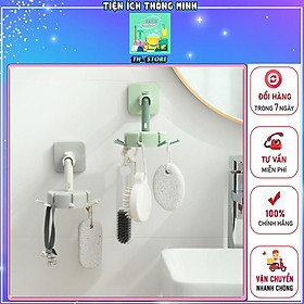 Mua Móc Tròn Treo Đồ Nhà Bếp Dán Tường 6 Móc Xoay 360 Độ Treo Đồ Đa Năng - TT1162