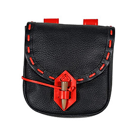 Retro PU Leather Medieval Belt Pouch Durable Big Capacity Cosplay Costume Fanny Pack