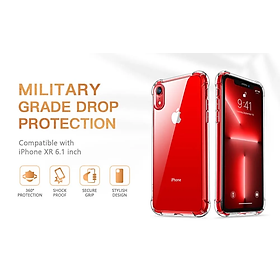 Ốp lưng cho iPhone X/Xs, iPhone Xr, iPhone Xs Max, iPhone 11, iPhone 11 Pro, iPhone 11 Pro Max, dẻo trong chống sốc cao cấp - Hàng chính hãng