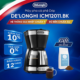[Hàng chính hãng] Máy pha cà phê drip DeLonghi ICM12011.BK