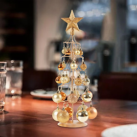 Ornament Stand Star Topper Small Ball Decorative for Desk Tabletop Decoration