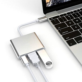 HUB Chia Cổng Chuyển Đổi Đầu USB Type C Đa Năng Dành Cho Retina laptop táo