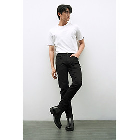 Quần Jean nam Routine màu đen form slimfit có độ co giãn 10F20DPA102CR2