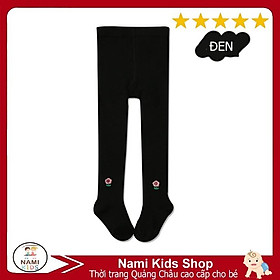Quần tất cotton thêu hoa liền bàn dễ thương cho bé gái