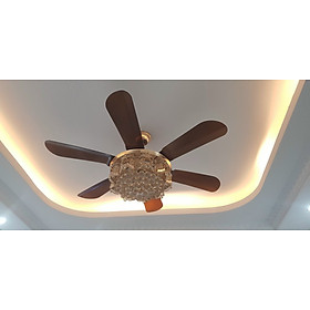 Mua Quạt trần có đèn trang trí   động cơ tiết kiệm điện DC  6 tốc độ gió Có điều khiển từ xa  Rất êm và mát