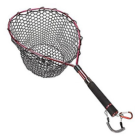 Fishing Net with Fishing Lanyard Fish Landing Net with Telescopic Handle for Fish Catching Releasing