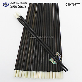 Mua Đũa gỗ Trắc đầu ốc xà cừ trắng (Hộp 10 Đôi tròn) CTH707TT - Tặng kèm hộp đẹp làm quà tặng