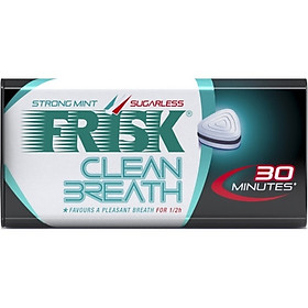 Kẹo ngậm bạc hà Frisk Clean Breath Strong Mint vị Bạc hà mạnh (50 viên)